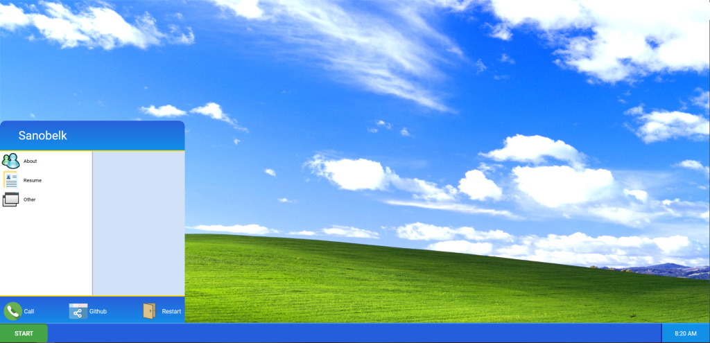 Windows XP Made with React