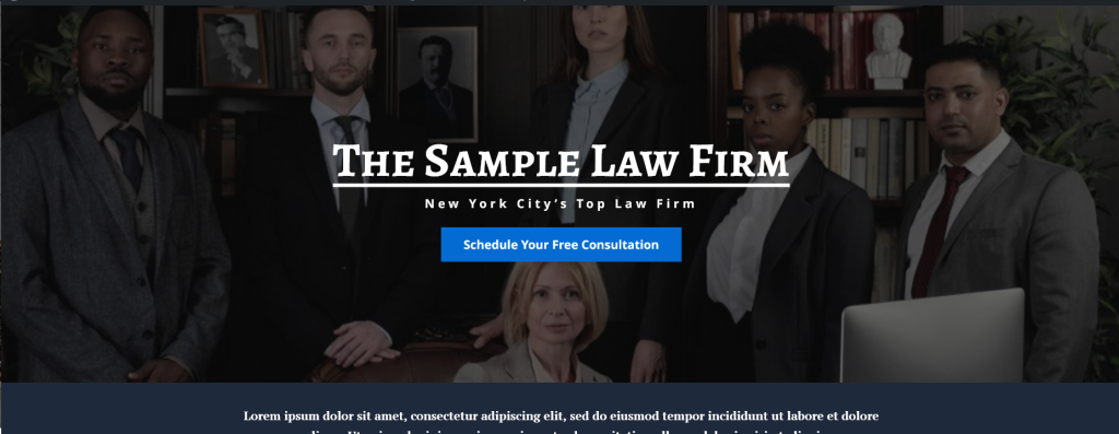 The Sample Law Firm Site